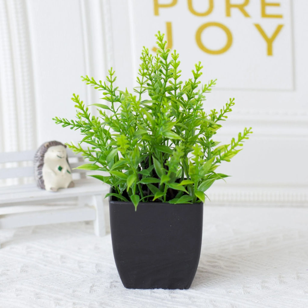 1pc Fake Mini Artificial Eucalyptus Potted Plant