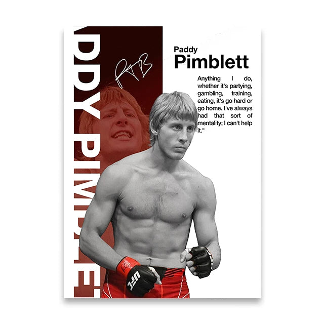 Boxing Star Canvas Wall Art Print Poster MMA Decorative Painting