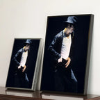 Michael Jackson Cartoon Pop Singer Wall Art, HD Canvas Print Poster