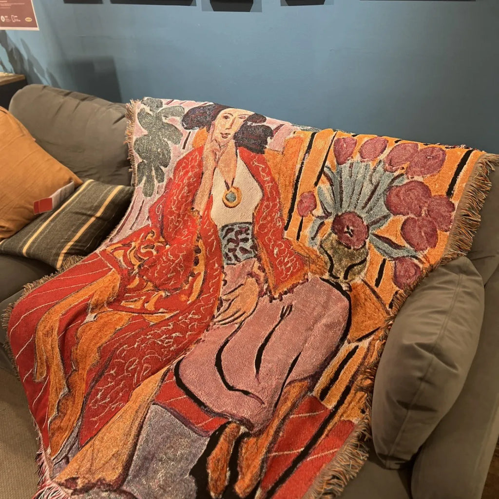 Henri Matisse French Artist Tapestry Blanket Sofa Throw