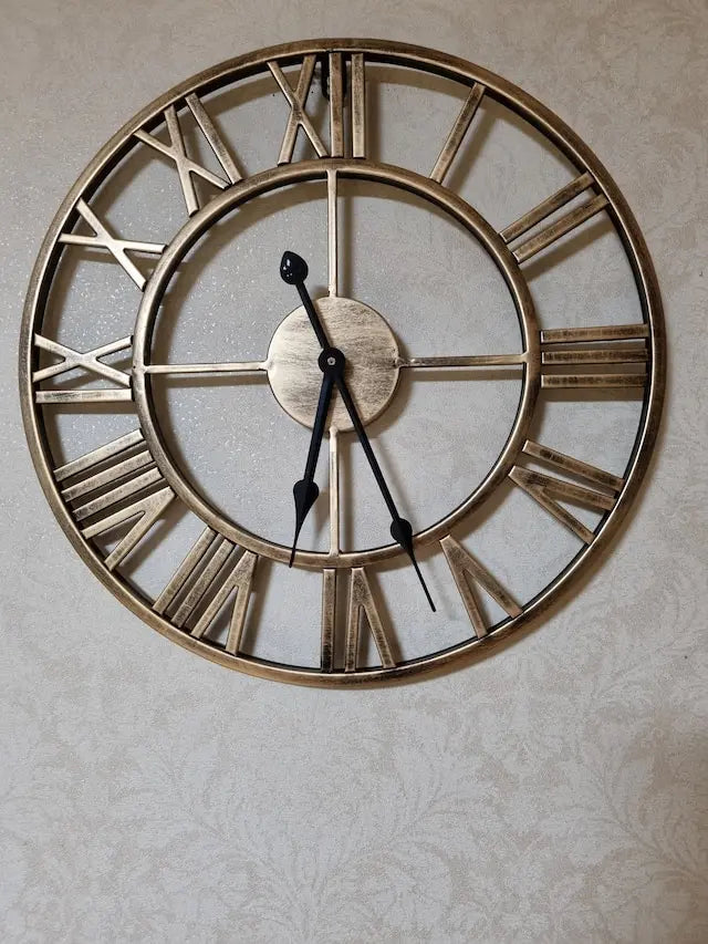 60CM Large 3D Wall Clocks Roman Numerals