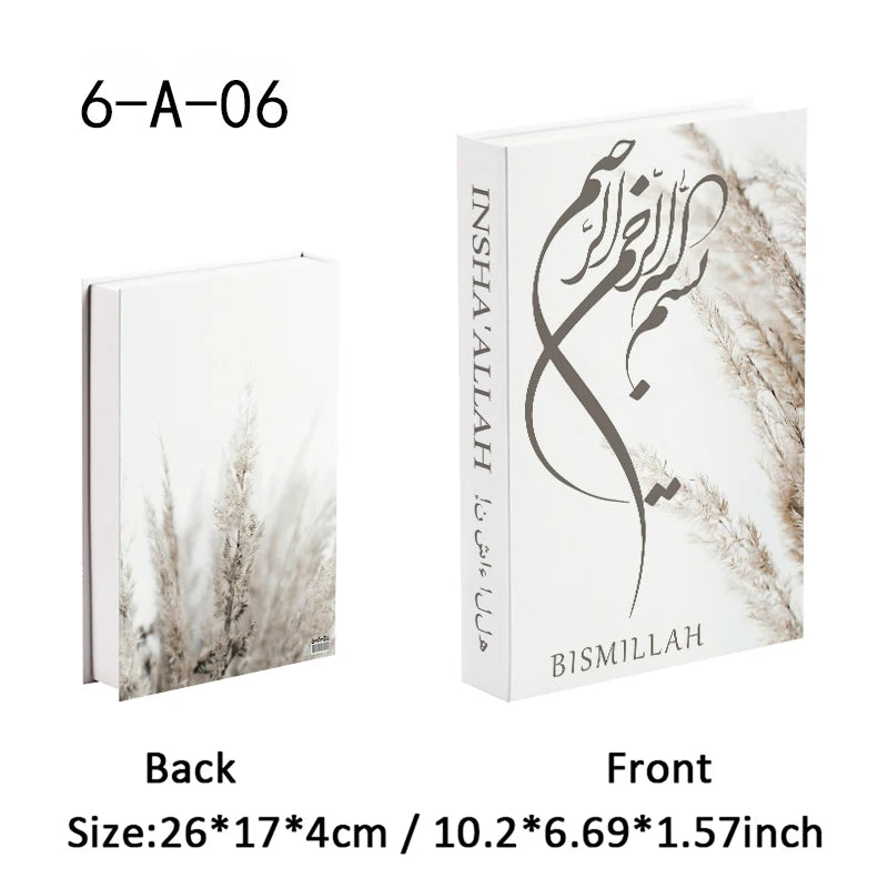 Islamic Mosque Luxury Fake Book Storage Box