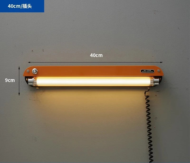 Bauhaus Retro Wall Lamp Vintage Industrial Orange Sconce lamp