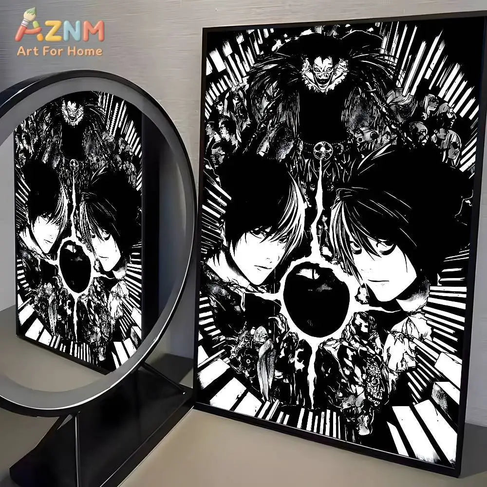 1pc Anime Death Note Classic Vintage poster art HD canvas