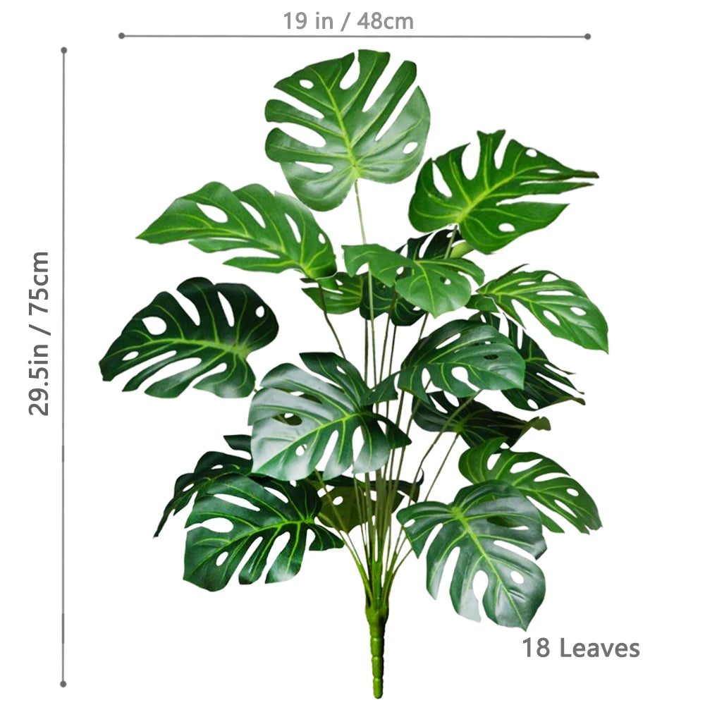 Artificial Monstera Plant Fake Palm Tree