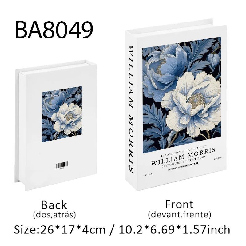 Fashion Paris Milan Luxe Fake book Decorative Books Storage Box