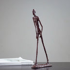 30cm Giacometti Sculpture Bronze Walking Man Statue Abstract Skeleton