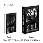 Fashion Paris Milan Luxe Fake book Decorative Books Storage Box
