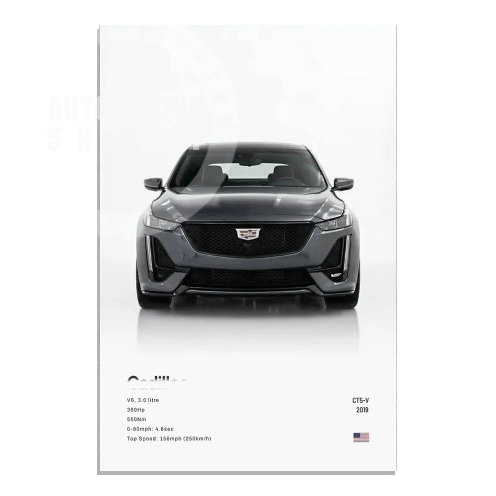 Minimalist Hyper Car Poster - E60 M5 CS M3 G800 911 GT3RSports Car Supercar Canvas
