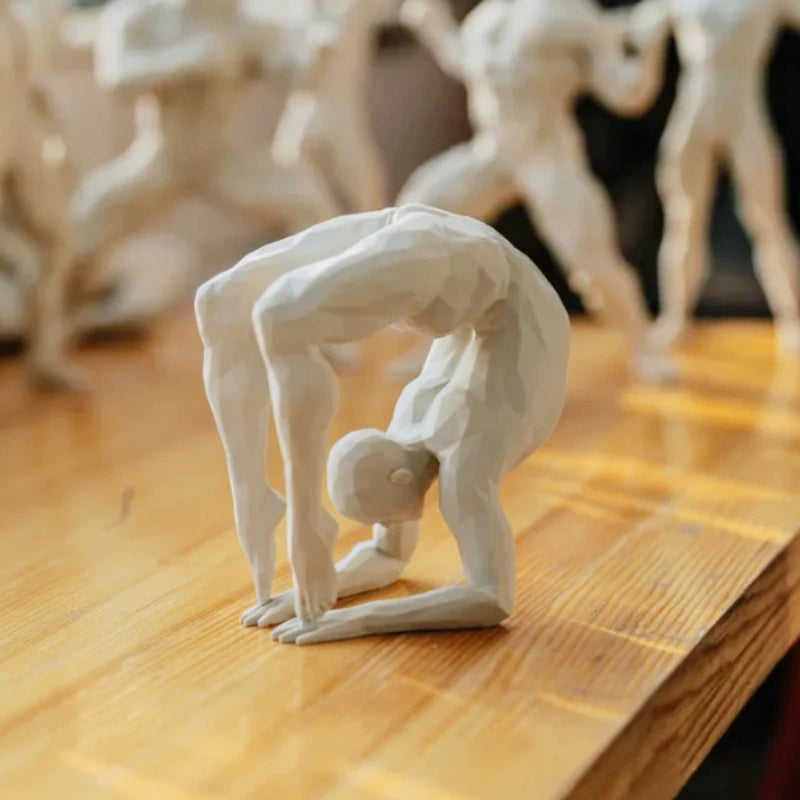 Yoga Man Figurine - Minimalist Home Decor Statue