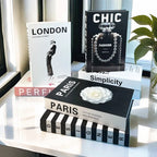 Fashion Luxury Fake Book Storage Box Perfume Decorative Books