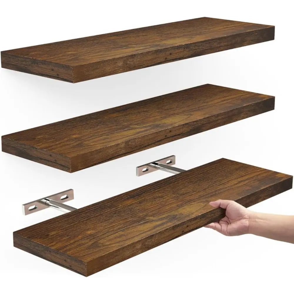 Hanging Wooden Durable Wall Shelves