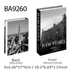Fashion Luxury Fake Book Storage Box Perfume Decorative Books