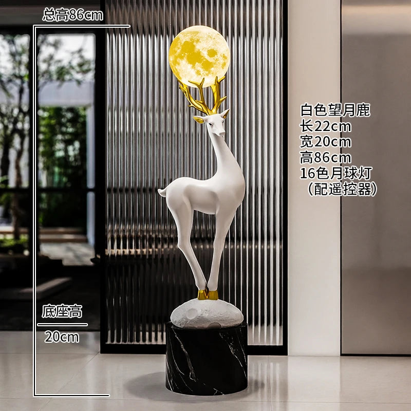 Home Decor Luminous Deer Statue
