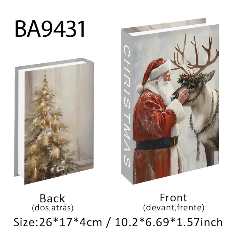 Open Luxury Fake Book Storage Box