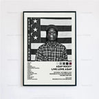 New ASAP Rocky Testing Live Love D.M.B.Tracklist Music Album Cover Poster Prints Wall Art