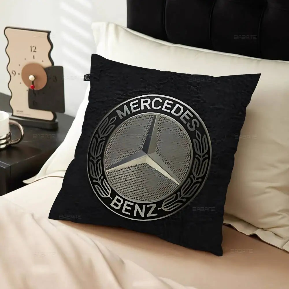 M-Mercedes-Ben-zs Logo Pillow Cover