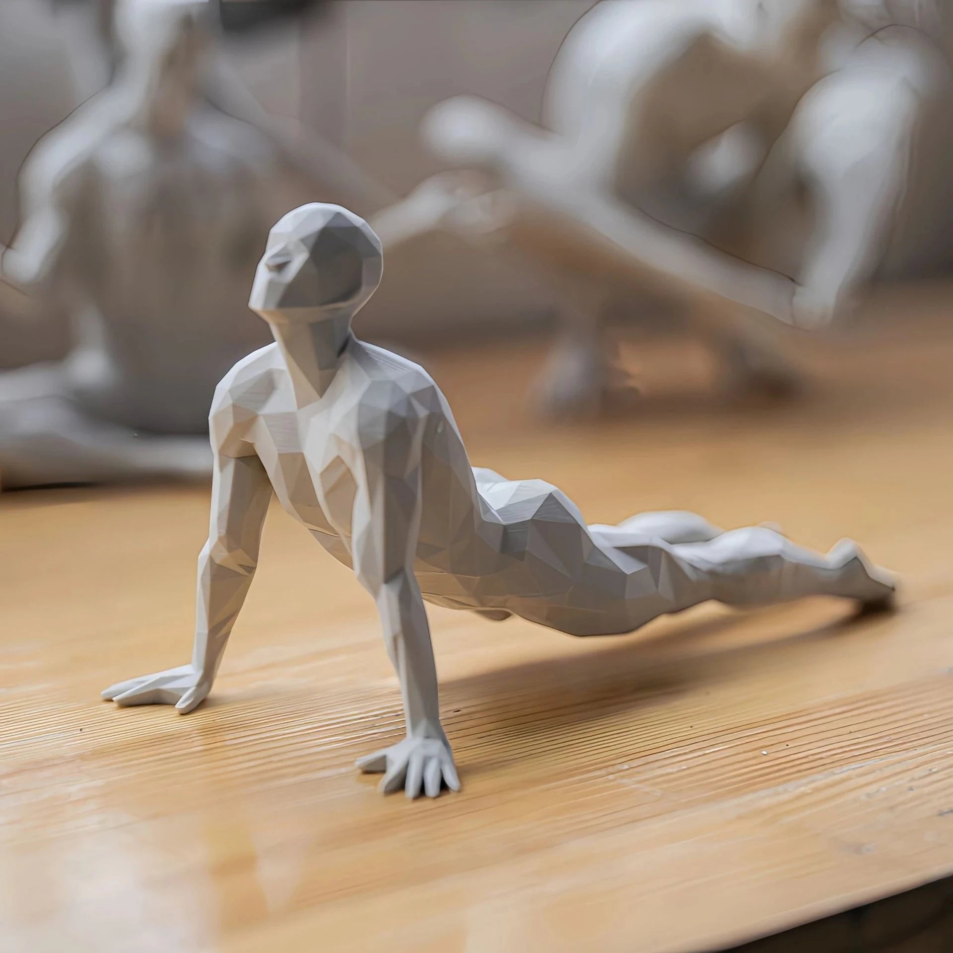 Yoga Man Figurine - Minimalist Home Decor Statue