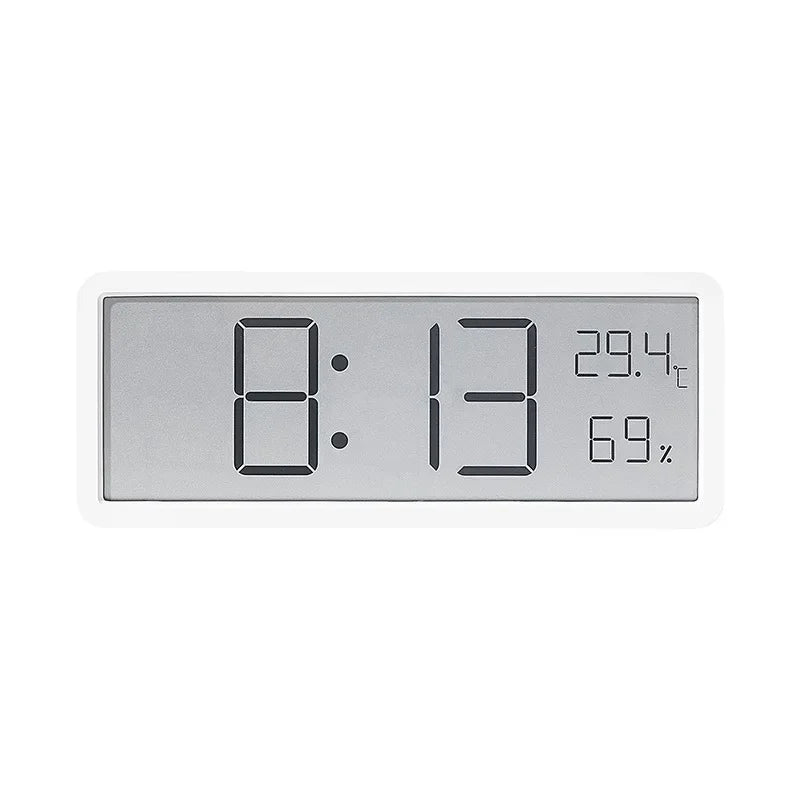 LCD Screen Digital Wall Clock Time Temperature Humidity Time Display