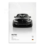 Minimalist Hyper Car Poster - E60 M5 CS M3 G800 911 GT3RSports Car Supercar Canvas