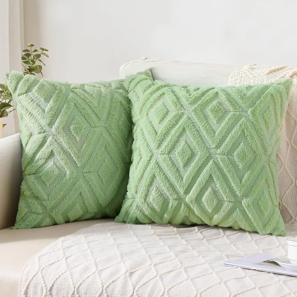 HAPIHAPPY Throw Pillow Covers Set of 2