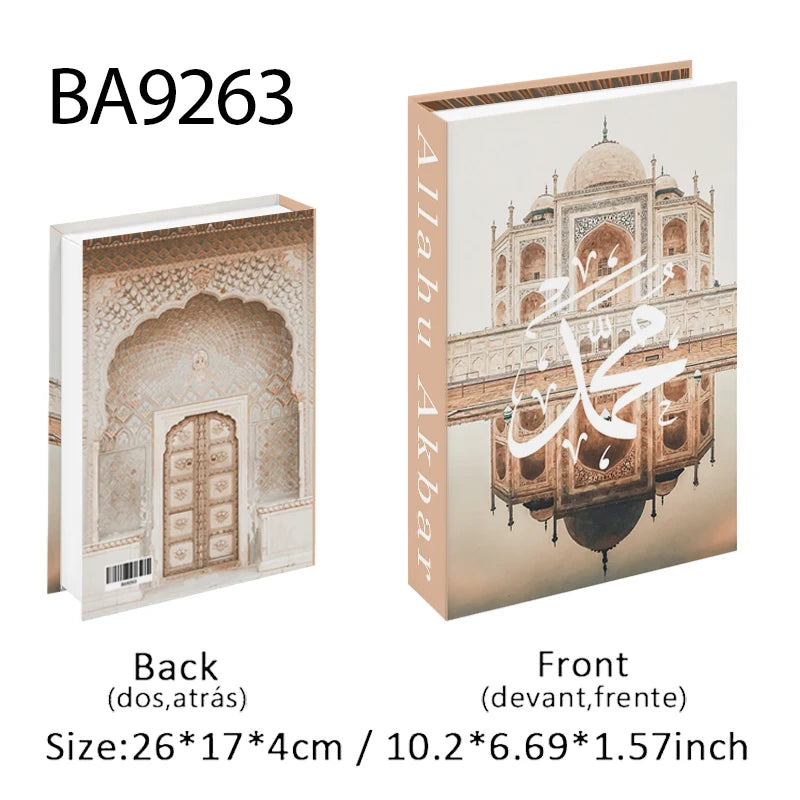 Islamic Kaaba Mosque Luxe Fake Book Storage Box