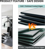 Full Length Wall Mirror Tiles, HD Glass Home Gym Mirror