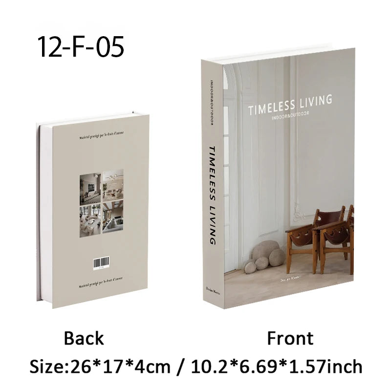 Fashion Luxury Fake Book Storage Box Perfume Decorative Books