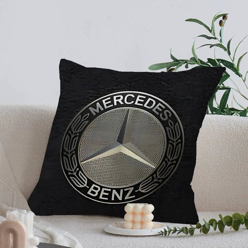 M-Mercedes-Ben-zs Logo Pillow Cover
