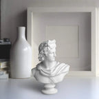 Apollo Bust Greek and Roman Mythology God of Sunlight 6 inch Resin Head Sculpture