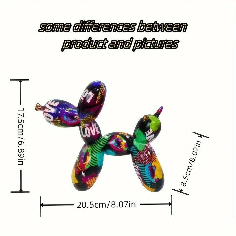 Resin LOVE Balloon Dog Statue