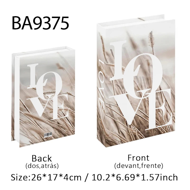 Fashion Luxury Fake Book Storage Box Perfume Decorative Books