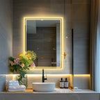 Illuminate LED Backlight Bathroom Mirror Frameless Dimmable Defog Mirror