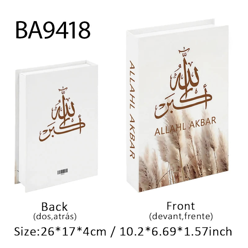 Islamic Kaaba Mosque Luxe Fake Book Storage Box