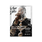 Rapper Album Cover Retro Poster Music Canvas Wall Art Print