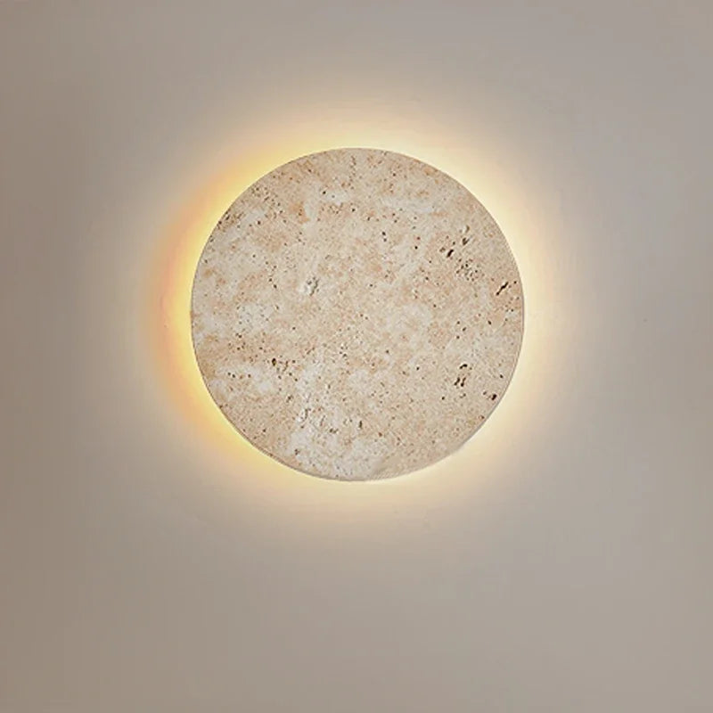 Natural Yellow Cave Stone Led Sconce Lamp