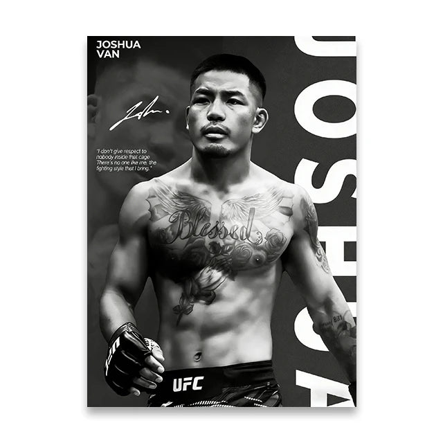 Boxing Star Canvas Wall Art Print Poster MMA Decorative Painting