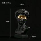 European Home Decoration David Head Resin Statue