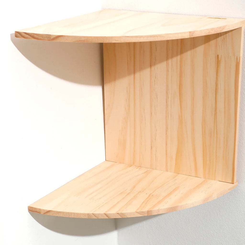 2/4/5 Layers PVC Wooden Corner Shelf