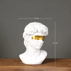 European Home Decoration David Head Resin Statue