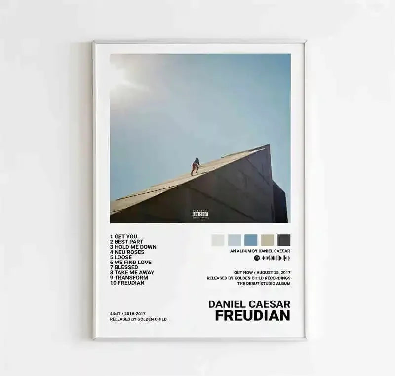 Daniel Caesar Singer Music Album Cover Freudian Canvas Painting Poster