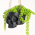 3D printed flowerpot hanging basket skull