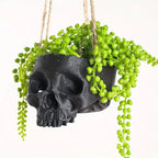 3D printed flowerpot hanging basket skull