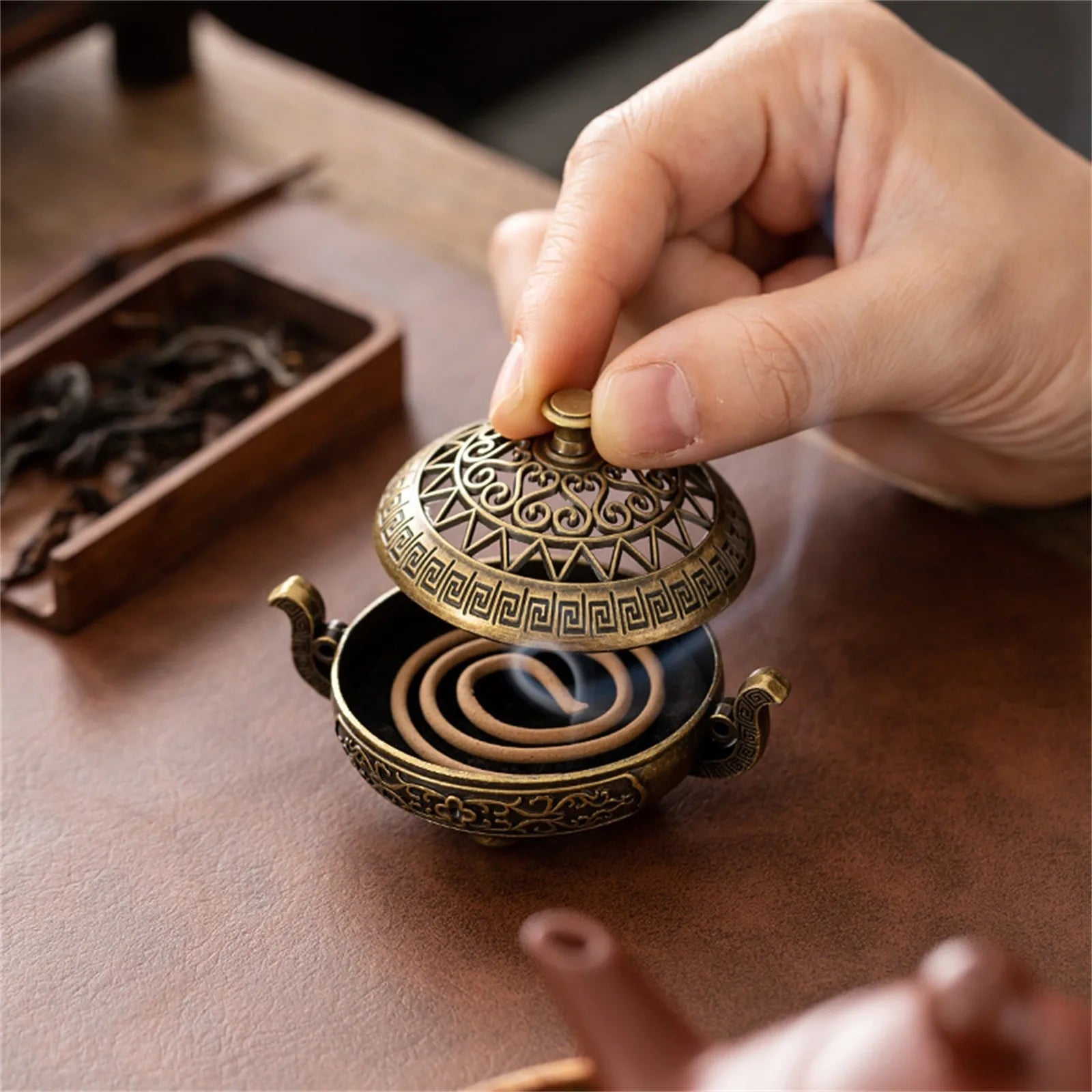Vintage Alloy Incense Burner Stick Holder