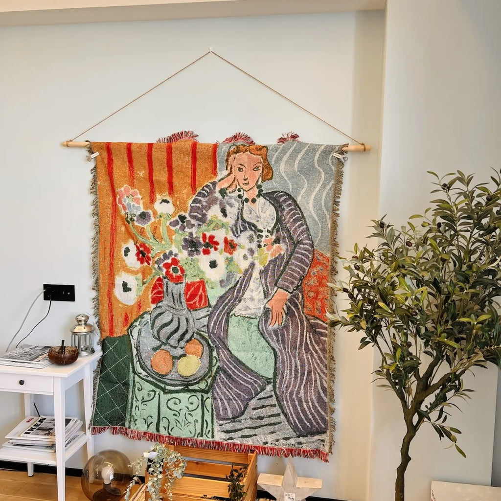 Henri Matisse French Artist Tapestry Blanket Sofa Throw