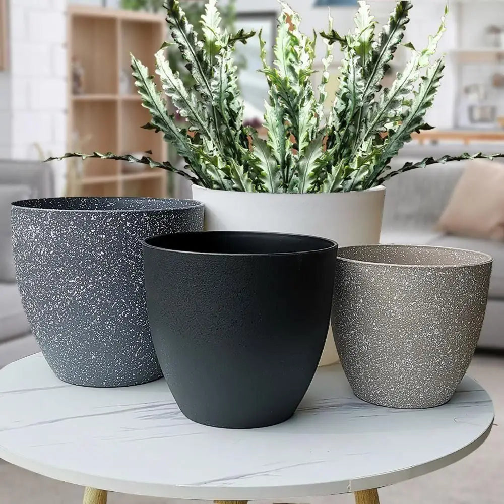 Plastic Imitation Stone Succulent Flowerpot