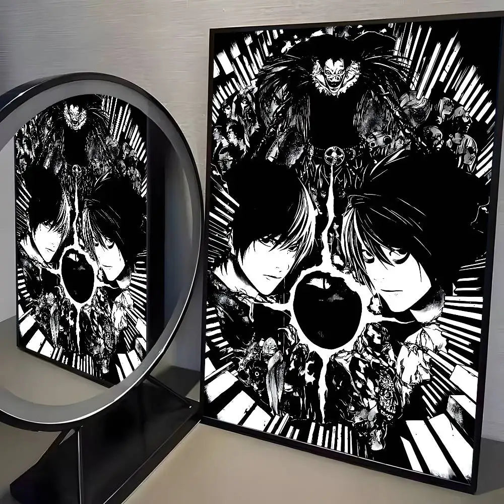 1pc Anime Death Note Classic Vintage poster art HD canvas