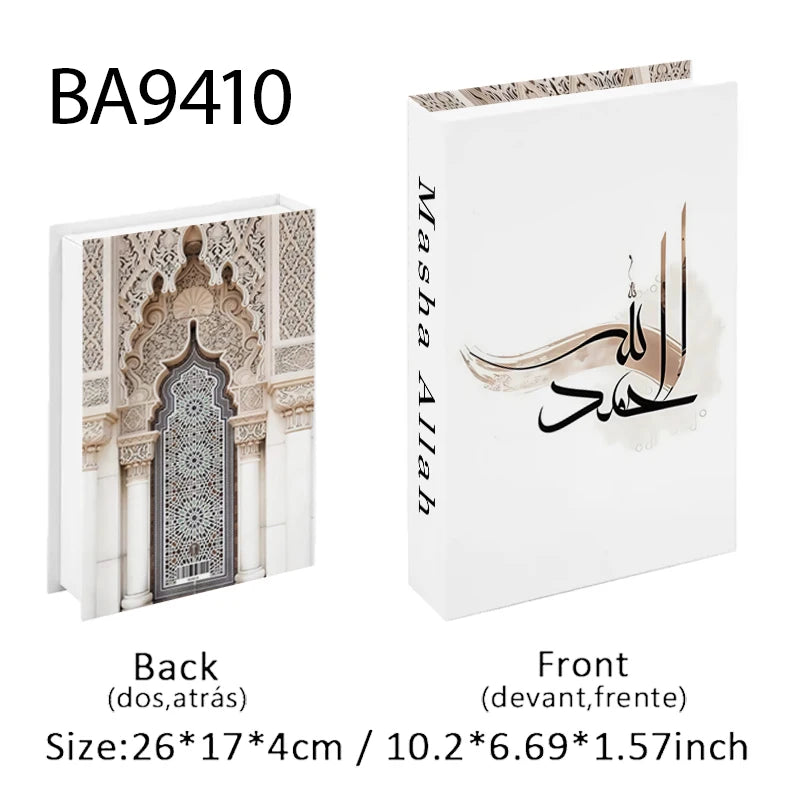 Islamic Mosque Luxury Fake Book Storage Box