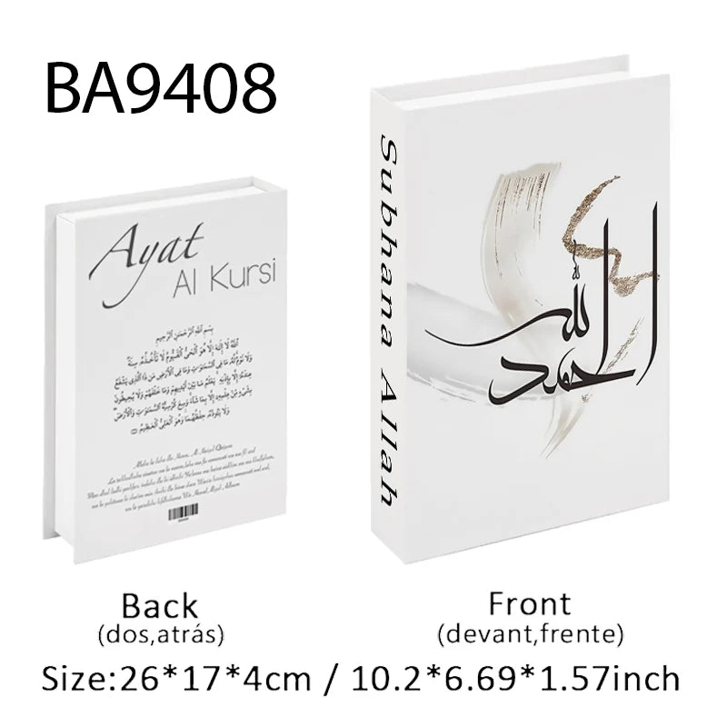 Islamic Mosque Luxury Fake Book Storage Box