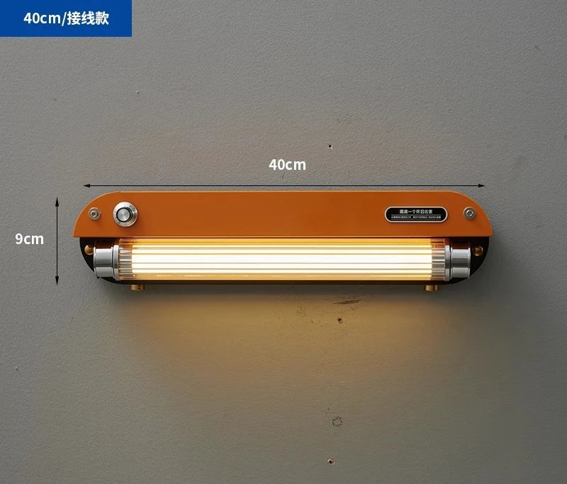 Bauhaus Retro Wall Lamp Vintage Industrial Orange Sconce lamp